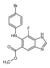 6-((4-溴苯基)氨基)-7-氟-1H-苯并[d]咪唑-5-羧酸甲酯