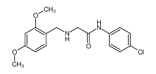 N-(4-chlorophenyl)-2-((2,4-dimethoxybenzyl)amino)acetamide 477320-06-2