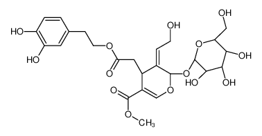 methyl (4S,5E,6S)-4-[2-[2-(3,4-dihydroxyphenyl)ethoxy]-2-oxoethyl]-5-(2-hydroxyethylidene)-6-[(2S,3R,4S,5S,6R)-3,4,5-trihydroxy-6-(hydroxymethyl)oxan-2-yl]oxy-4H-pyran-3-carboxylate