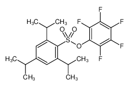 886361-20-2 structure, C21H23F5O3S