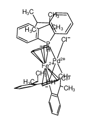 726205-38-5 structure, C46H46Cl2FeP2Pd