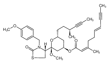 861821-49-0 spectrum, (2R,4R,6R)-2-methoxy-2-((R)-3-(4-methoxybenzyl)-2-oxothiazolidin-4-yl)-6-((S)-3-methylhex-4-yn-1-yl)tetrahydro-2H-pyran-4-yl (2Z,6E)-3-methyldeca-2,6-dien-8-ynoate