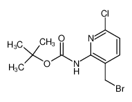 (3-Bromomethyl-6-chloro-pyridin-2-yl)-carbamic acid tert-butyl ester 1186482-14-3