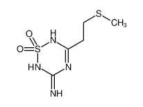 96639-95-1 5-(2-methylsulfanylethyl)-1,1-dioxo-4H-1,2,4,6-thiatriazin-3-amine