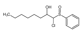 63988-08-9 1-benzenesulfinyl-1-chloro-octan-2-ol