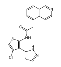 1239461-27-8 structure, C17H12ClN5OS