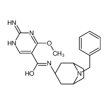 2-amino-N-[(1S,5R)-8-benzyl-8-azabicyclo[3.2.1]octan-3-yl]-4-methoxypyrimidine-5-carboxamide 91595-94-7