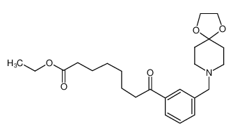 ethyl 8-[3-(1,4-dioxa-8-azaspiro[4.5]decan-8-ylmethyl)phenyl]-8-oxooctanoate 898762-68-0