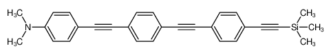 N,N-dimethyl-4-[2-[4-[2-[4-(2-trimethylsilylethynyl)phenyl]ethynyl]phenyl]ethynyl]aniline 858363-73-2