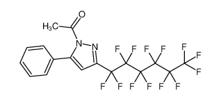 1-Acetyl-3-perfluorohexyl-5-phenylpyrazole