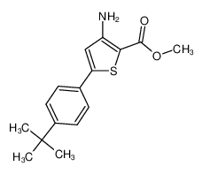 methyl 3-amino-5-(4-tert-butylphenyl)thiophene-2-carboxylate 175201-46-4