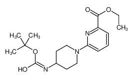 ethyl 6-[4-[(2-methylpropan-2-yl)oxycarbonylamino]piperidin-1-yl]pyridine-2-carboxylate 252578-50-0