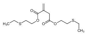 61146-88-1 bis(2-ethylsulfanylethyl) 2-methylidenebutanedioate