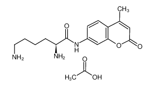 acetic acid,(2S)-2,6-diamino-N-(4-methyl-2-oxochromen-7-yl)hexanamide 201853-23-8
