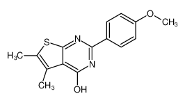 2-(4-methoxyphenyl)-5,6-dimethyl-3H-thieno[2,3-d]pyrimidin-4-one