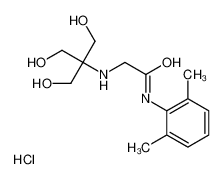 N<sup>2</sup>-[1,3-Dihydroxy-2-(hydroxymethyl)-2-propanyl]-N-(2,6-dimethylphenyl)glycinamide hydrochloride (1:1) 20846-45-1