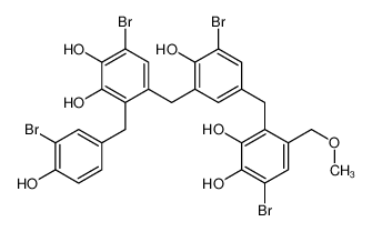 6-bromo-4-[[3-bromo-5-[[4-bromo-2,3-dihydroxy-6-(methoxymethyl)phenyl]methyl]-2-hydroxyphenyl]methyl]-3-[(3-bromo-4-hydroxyphenyl)methyl]benzene-1,2-diol