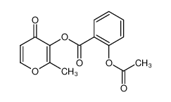 (2-methyl-4-oxopyran-3-yl) 2-acetyloxybenzoate 147249-33-0