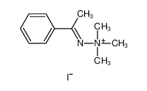 trimethyl-[(E)-1-phenylethylideneamino]azanium,iodide 33785-82-9