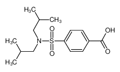 4-[bis(2-methylpropyl)sulfamoyl]benzoic acid 10252-81-0