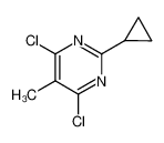 2-cyclopropyl-4,6-dichloro-5-methyl-pyrimidine 21721-73-3