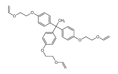 1-[1,1-bis[4-(2-ethenoxyethoxy)phenyl]ethyl]-4-(2-ethenoxyethoxy)benzene 134905-23-0