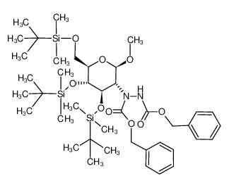 105930-93-6 Methyl 2-[1,2-bis[(phenylmethoxy)carbonyl]hydrazino]-2-deoxy-3,4,6-tris-O-[(1,1-dimethylethyl)dimethylsilyl]-Sb-D-glucopyranoside