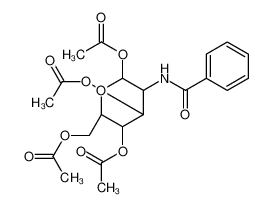 (3,4,6-triacetyloxy-5-benzamidooxan-2-yl)methyl acetate 10380-88-8