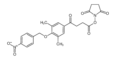 (2,5-dioxopyrrolidin-1-yl) 4-[3,5-dimethyl-4-[(4-nitrophenyl)methoxy]phenyl]-4-oxobutanoate 948995-62-8