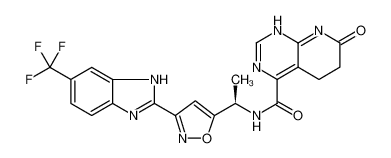 893444-07-0 structure, C21H16F3N7O3