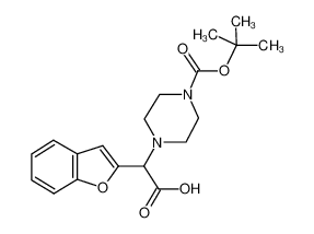 1-Boc-4-(苯并呋喃-2-羧基甲基)-哌嗪