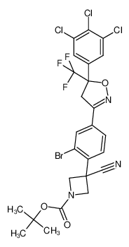 1357614-80-2 structure, C25H20BrCl3F3N3O3