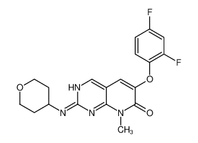 6-(2,4-Difluorophenoxy)-8-methyl-2-(tetrahydro-2H-pyran-4-ylamino )pyrido[2,3-d]pyrimidin-7(8H)-one 449811-92-1