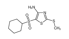 5-cyclohexylsulfonyl-2-methylsulfanyl-1,3-thiazol-4-amine 117420-90-3