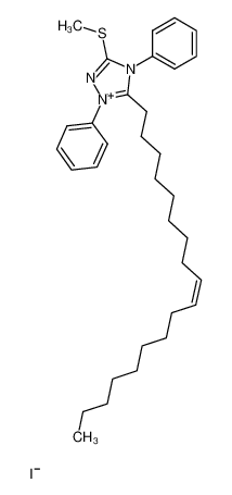 77331-36-3 (Z)-3-(methylthio)-5-(octadec-9-en-1-yl)-1,4-diphenyl-4H-1,2,4-triazol-1-ium iodide