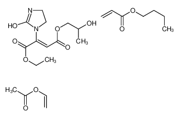 butyl prop-2-enoate,ethenyl acetate,1-O-ethyl 4-O-(2-hydroxypropyl) (Z)-2-(2-oxoimidazolidin-1-yl)but-2-enedioate 68310-95-2