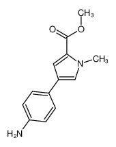 864076-04-0 spectrum, methyl 4-(4-aminophenyl)-1-methyl-1H-pyrrole-2-carboxylate