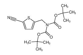 5-(N,N-Boc2-aminomethyl)thiophene-2-carbonitrile 201799-21-5