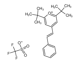 (E)-2,6-Di-tert-butyl-4-(2-phenylethenyl)pyrylium-trifluormethansulfonat 97248-78-7