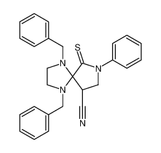 1,4,7-Triazaspiro[4.4]nonane-9-carbonitrile, 7-phenyl-1,4-bis(phenylmethyl)-6-thioxo-