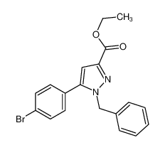 1-苄基-5-(4-溴-苯基)-1H-吡唑-3-羧酸乙酯