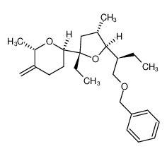 84911-90-0 benzyl 2(S)-[5(S)-ethyl-3(S)-methyl-5-(6(S)-methyl-5-methylene-2(R)-tetrahydropyranyl)-2(S)-tetrahydrofuryl]butyl ether