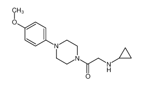 2-(Cyclopropylamino)-1-[4-(4-methoxyphenyl)-1-piperazinyl]ethanon e 606096-38-2