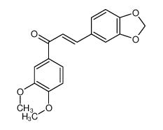 3-(1,3-benzodioxol-5-yl)-1-(3,4-dimethoxyphenyl)prop-2-en-1-one 51116-22-4