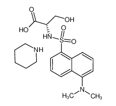 (2S)-2-[[5-(dimethylamino)naphthalen-1-yl]sulfonylamino]-3-hydroxypropanoate,piperidin-1-ium 35021-12-6