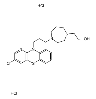 2-[4-[3-(3-chloropyrido[3,2-b][1,4]benzothiazin-10-yl)propyl]-1,4-diazepan-1-yl]ethanol,dihydrochloride 19824-91-0