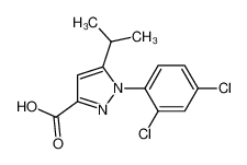 1-(2,4-dichlorophenyl)-5-propan-2-ylpyrazole-3-carboxylic acid 126068-31-3