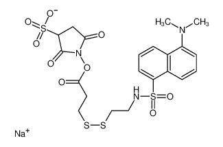 2-(Dansylsulfonamido)ethyl-3-(N-sulfosuccinimidylcarboxy)ethyl Disulfide, Sodium Salt 1024168-37-3