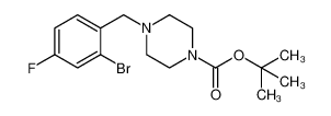 tert-Butyl 4-(2-bromo-4-fluorobenzyl)piperazine-1-carboxylate 460094-96-6