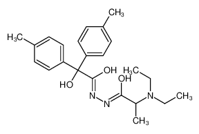 2-(diethylamino)-N'-[2-hydroxy-2,2-bis(4-methylphenyl)acetyl]propanehydrazide 128156-92-3